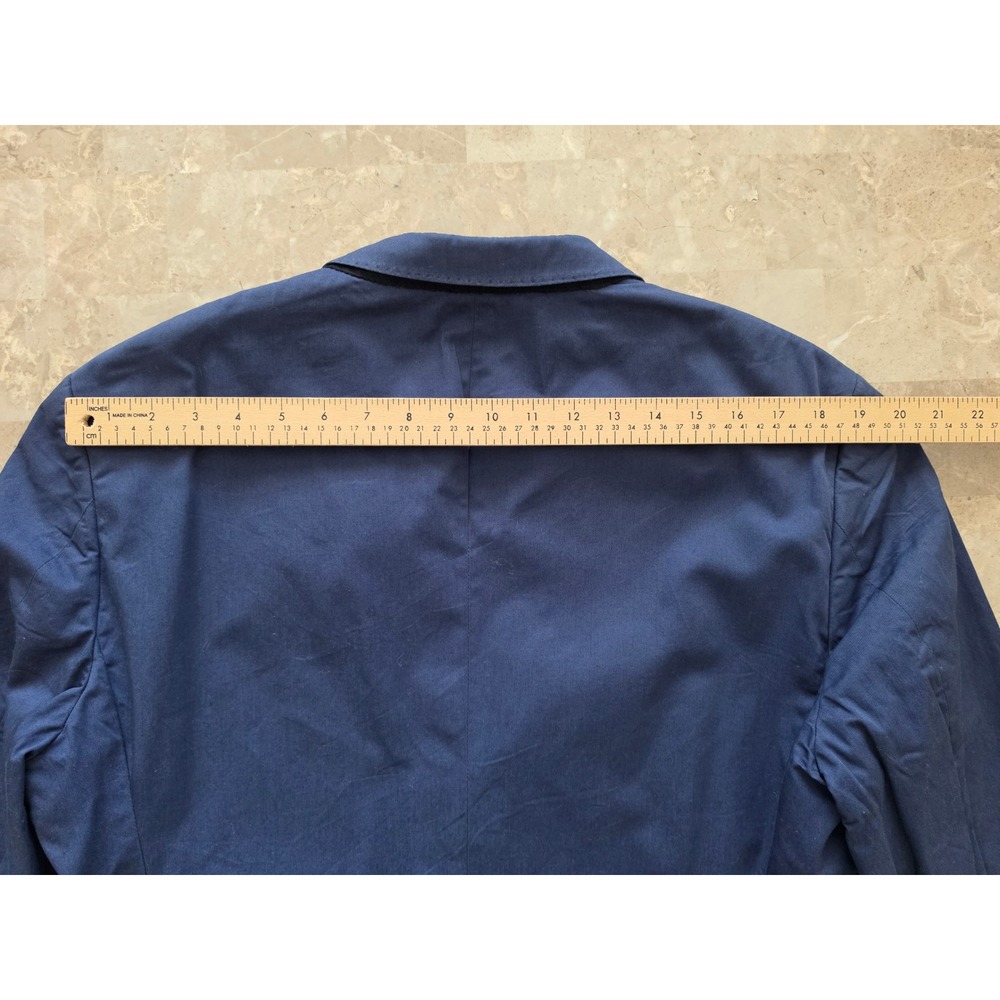 J.Crew Ludlow Blazer 44R Larusmiani Italian Cotton Blue Sport Coat Unstructured - Picture 8 of 13